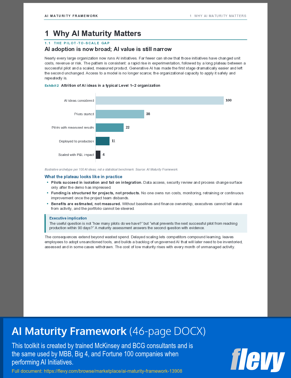 AI Maturity Framework (46-page Word document) Preview Image