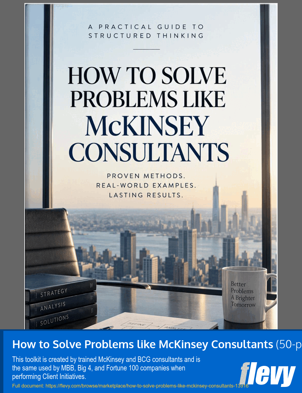 How to Solve Problems like McKinsey Consultants (50-page Word document) Preview Image