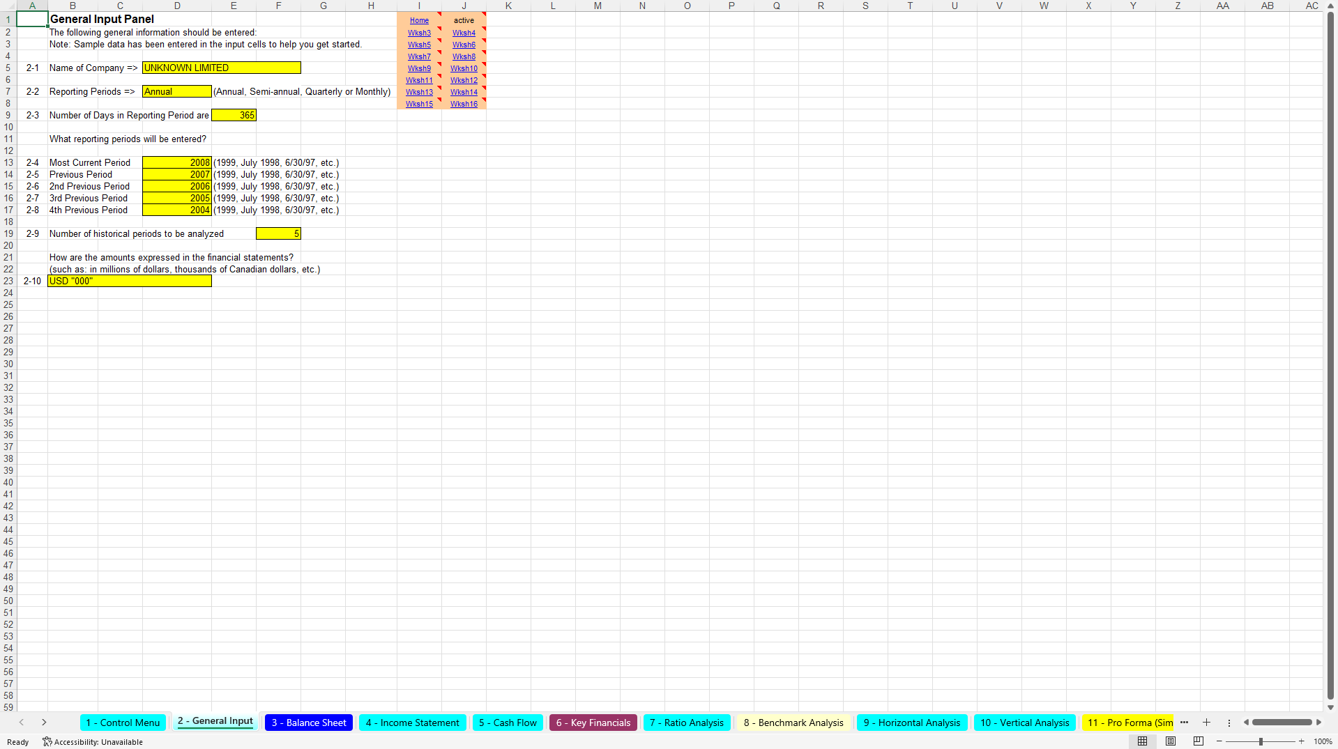 Complete Financial Analysis, Forecasting & Budgeting Toolkit (Excel template (XLS)) Preview Image