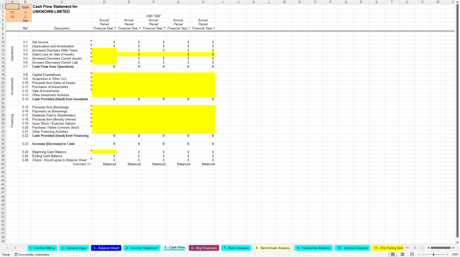 Complete Financial Analysis, Forecasting & Budgeting Toolkit (Excel template (XLS)) Preview Image