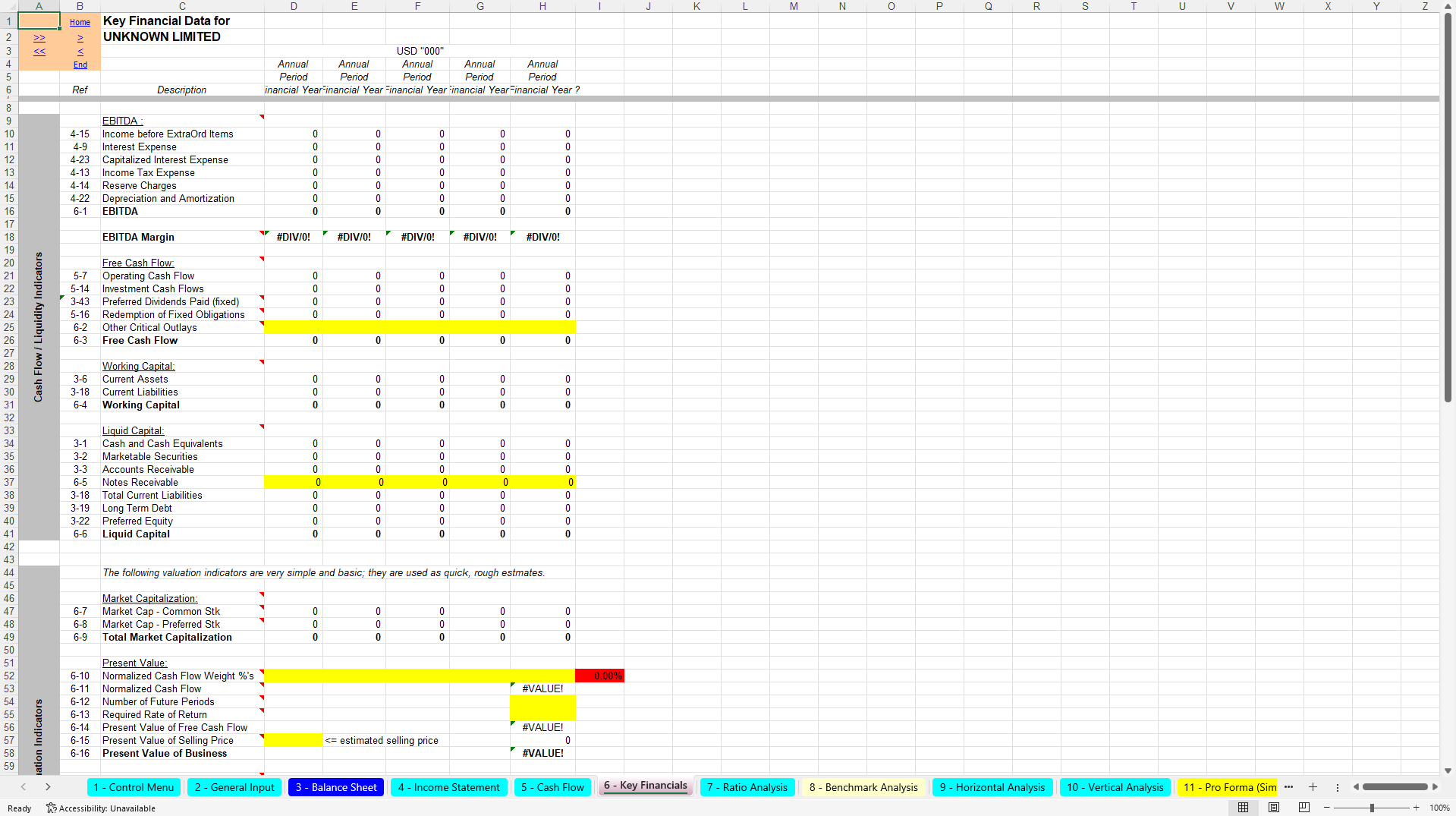 Complete Financial Analysis, Forecasting & Budgeting Toolkit (Excel template (XLS)) Preview Image