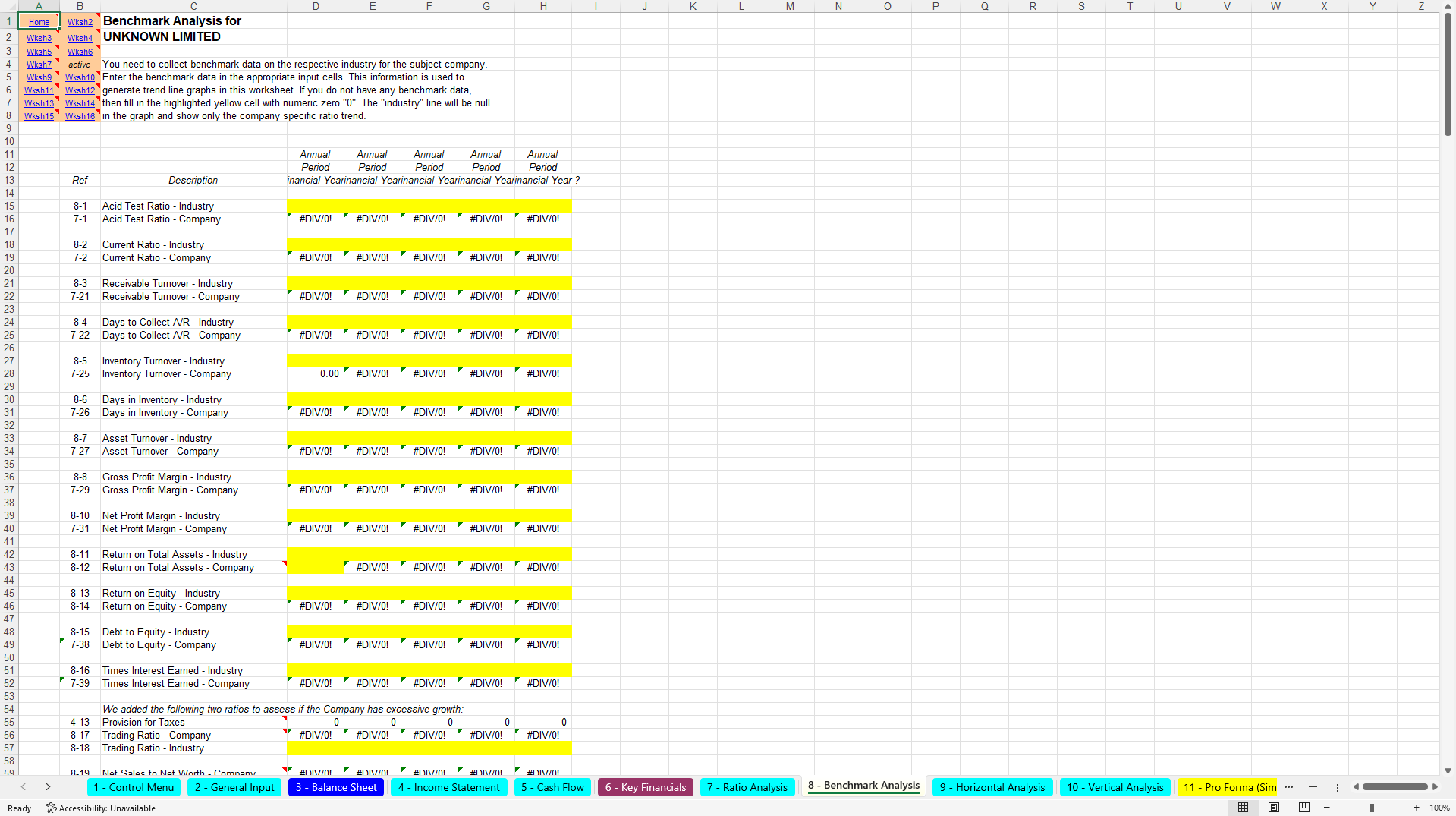 Complete Financial Analysis, Forecasting & Budgeting Toolkit (Excel template (XLS)) Preview Image