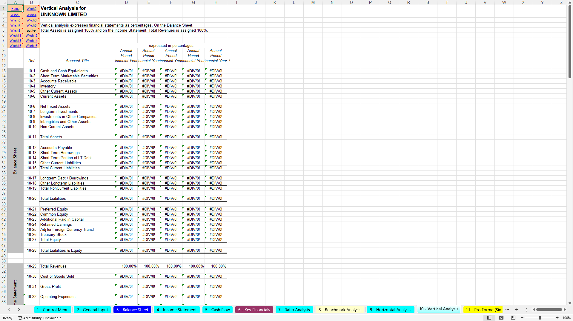 Complete Financial Analysis, Forecasting & Budgeting Toolkit (Excel template (XLS)) Preview Image