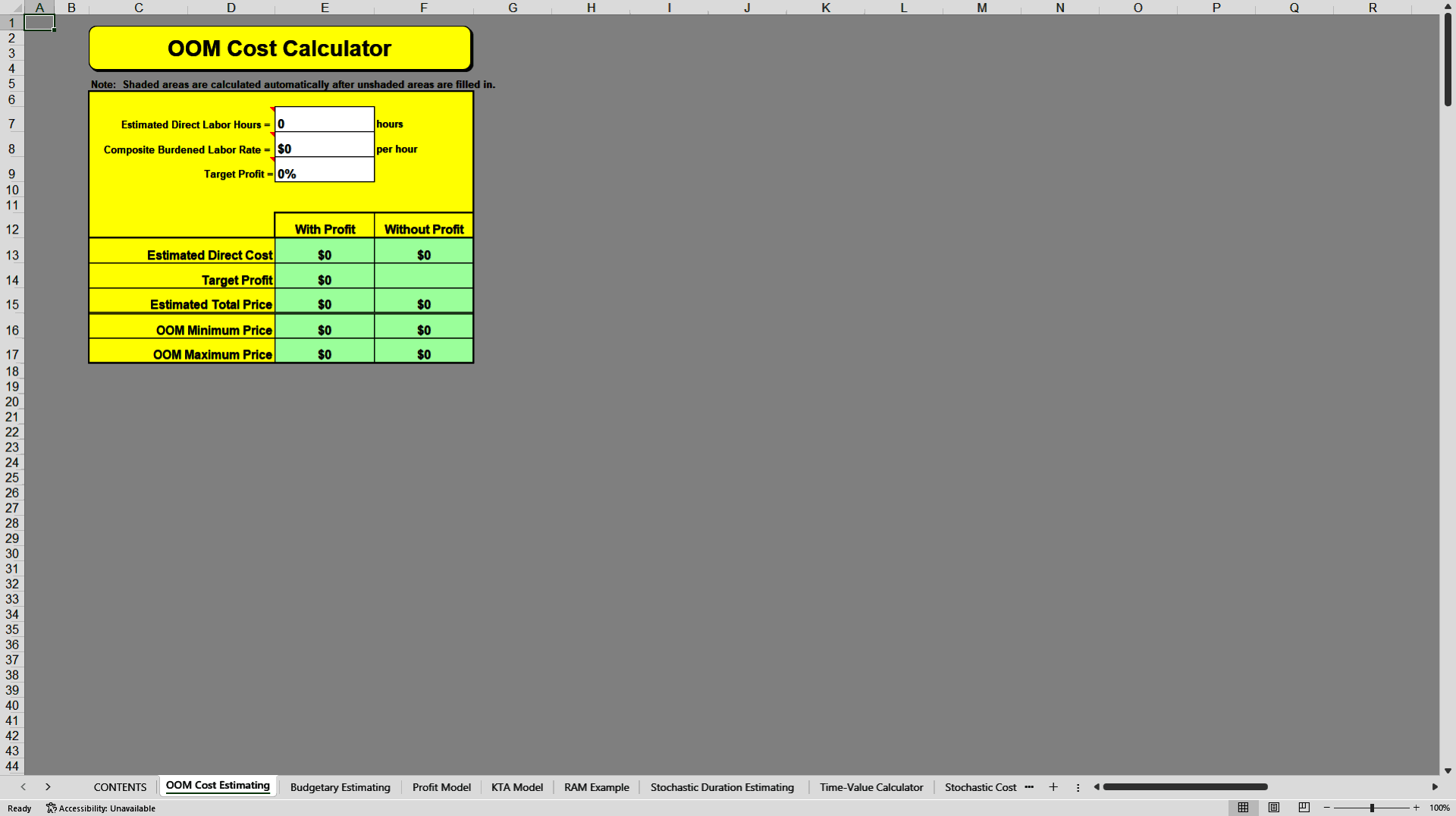 Earned Value Project Management and Controls Toolkit (Excel template (XLS)) Preview Image