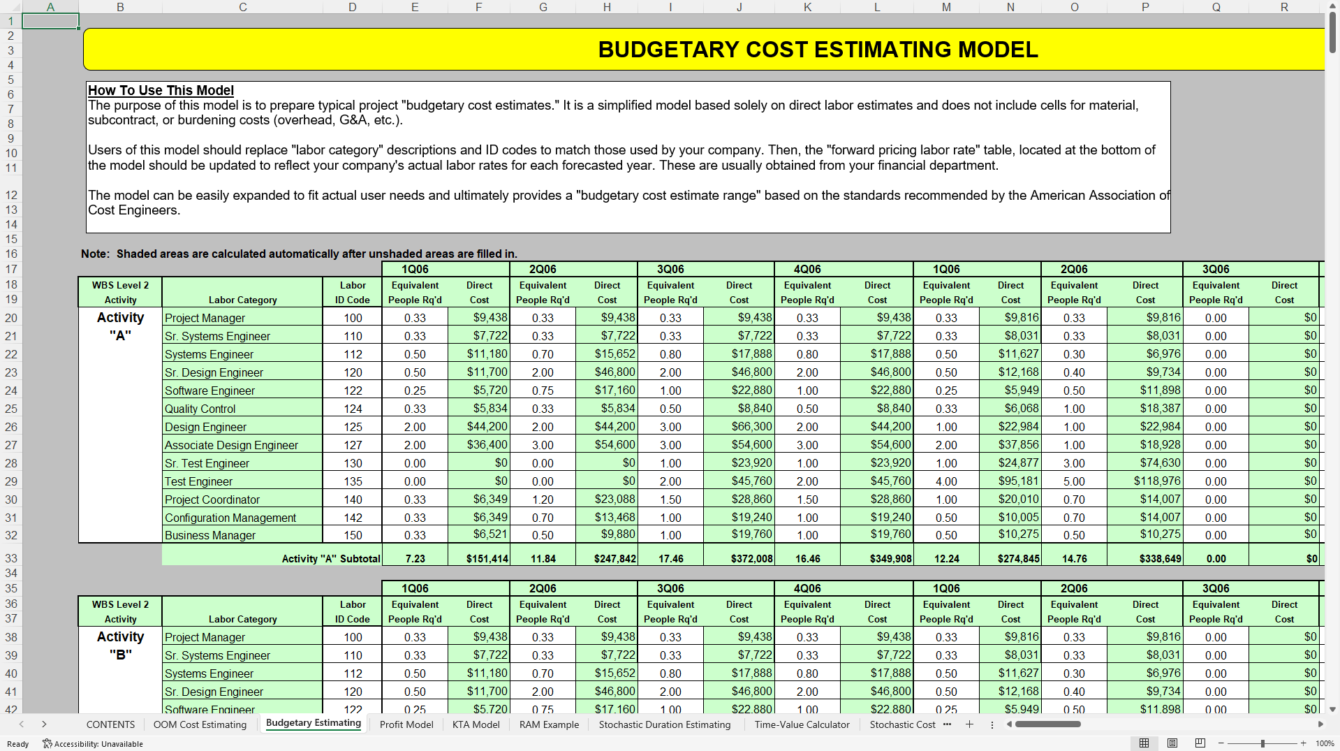 Earned Value Project Management and Controls Toolkit (Excel template (XLS)) Preview Image