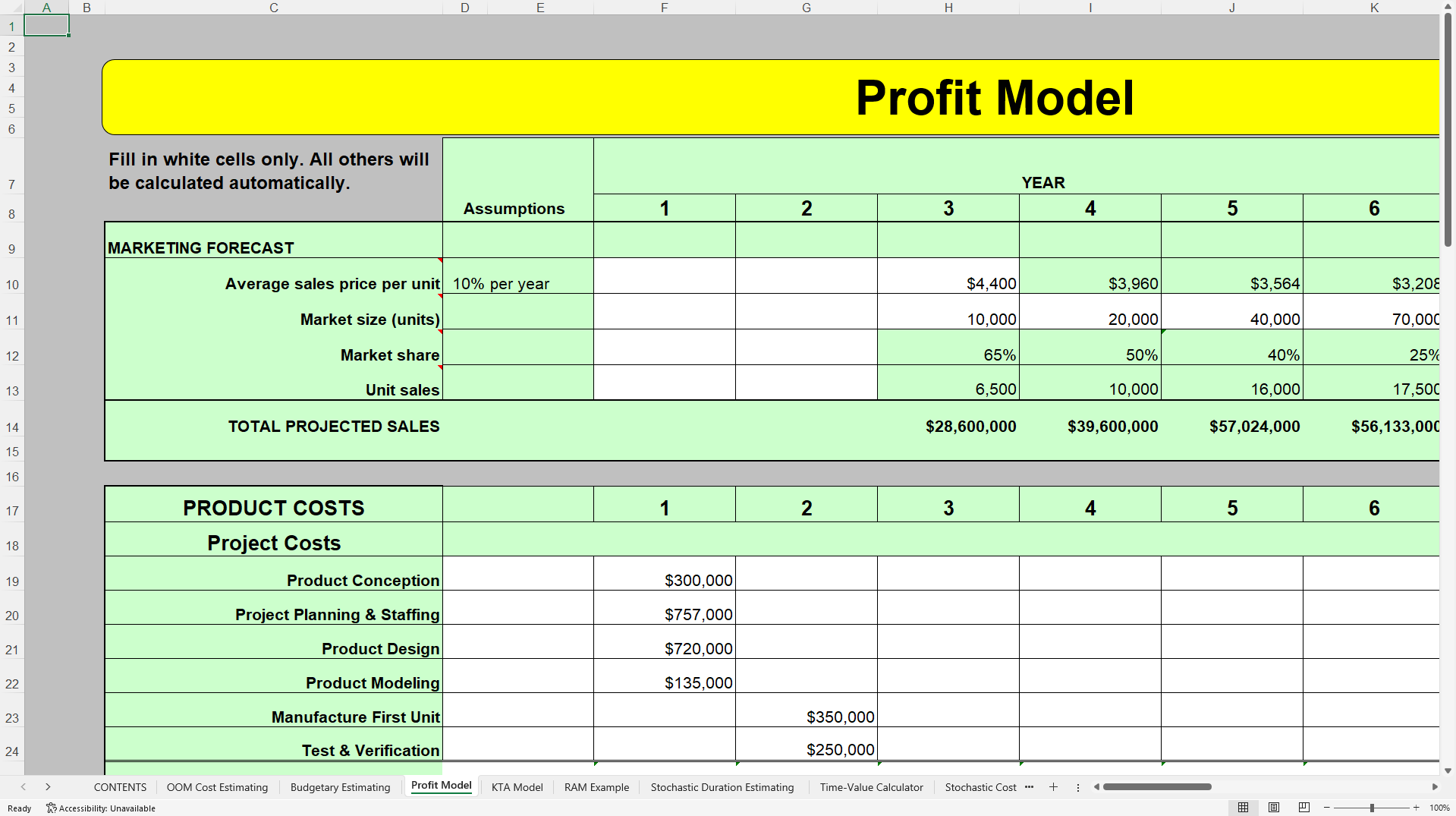 Earned Value Project Management and Controls Toolkit (Excel template (XLS)) Preview Image