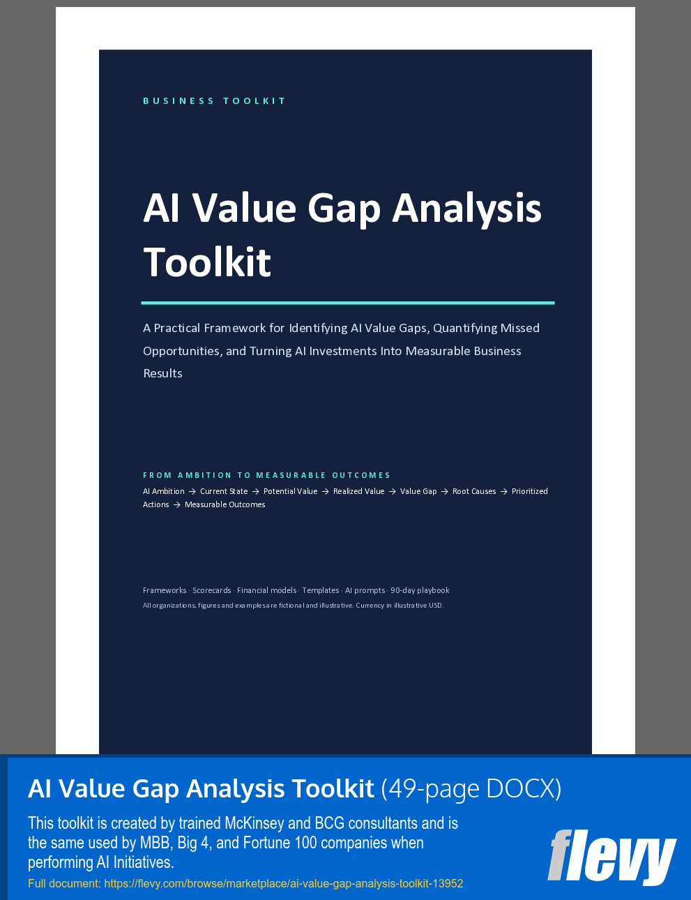 AI Value Gap Analysis Toolkit (49-page Word document) Preview Image