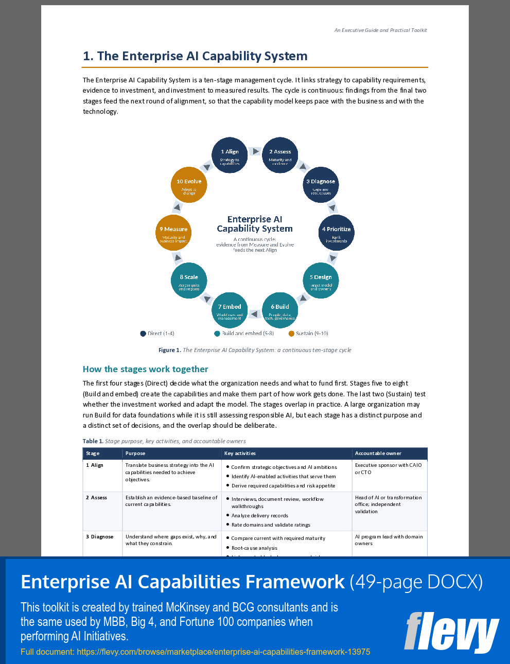 Enterprise AI Capabilities Framework (49-page Word document) Preview Image