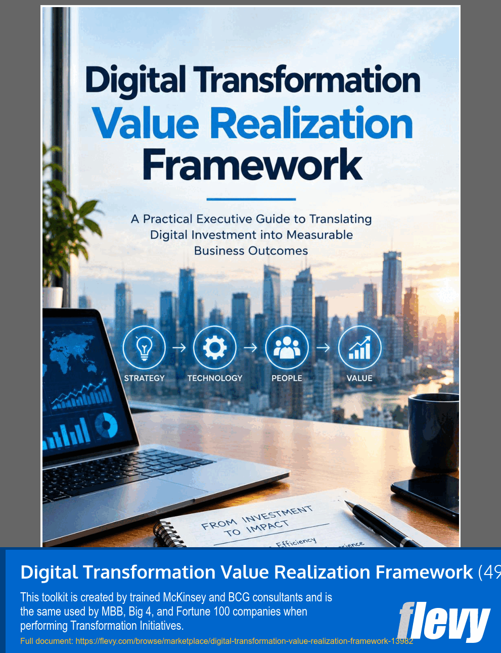 Digital Transformation Value Realization Framework (49-page Word document) Preview Image