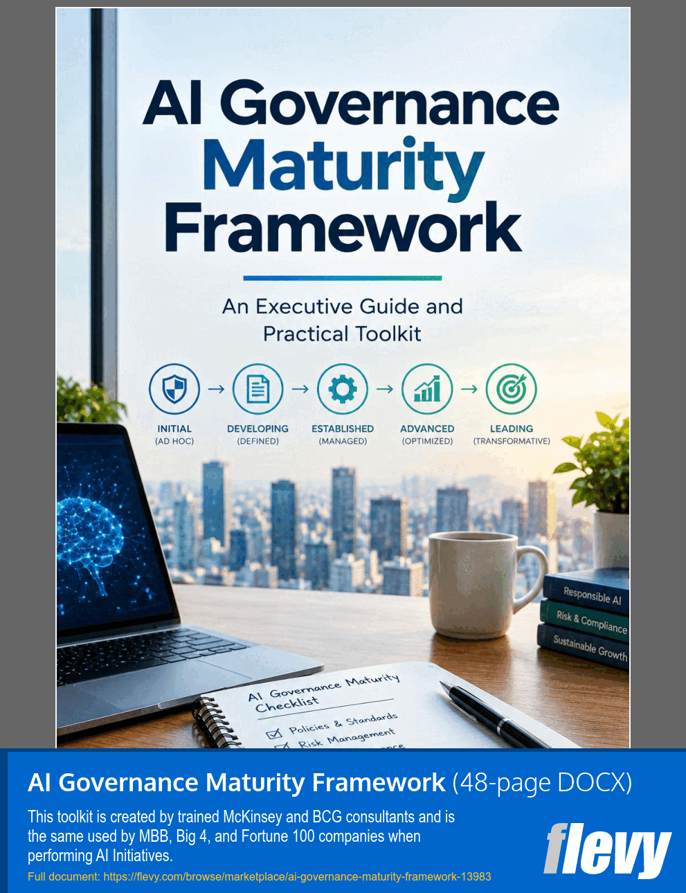 AI Governance Maturity Framework (48-page Word document) Preview Image