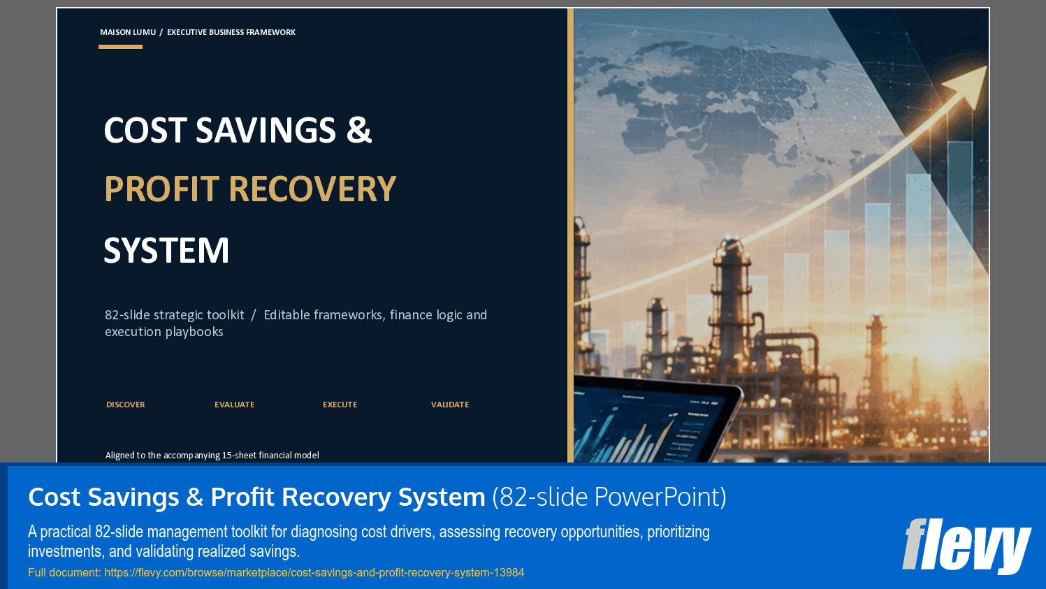Cost Savings & Profit Recovery System (82-slide PPT PowerPoint presentation template (PPTX)) Preview Image