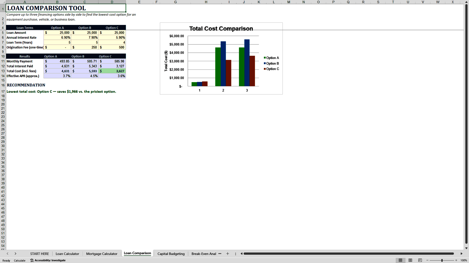 Complete Business and Finance Toolkit (Excel template (XLSX)) Preview Image