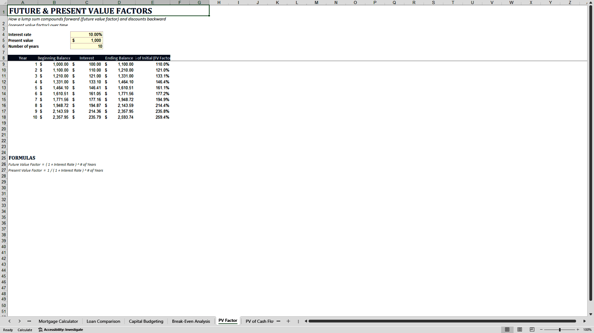 Complete Business and Finance Toolkit (Excel template (XLSX)) Preview Image