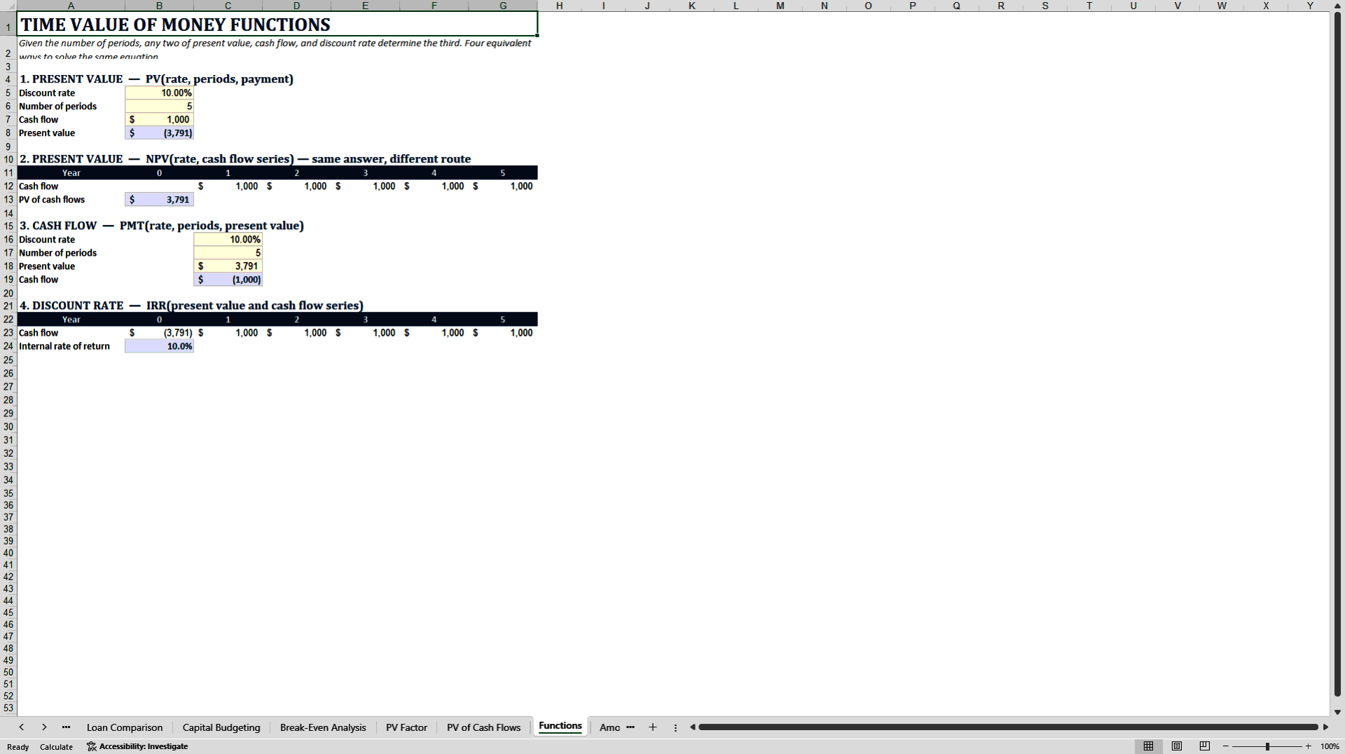 Complete Business and Finance Toolkit (Excel template (XLSX)) Preview Image