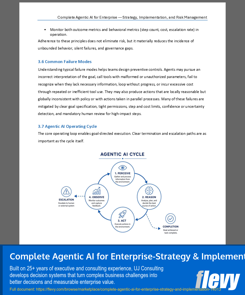 Complete Agentic AI for Enterprise-Strategy & Implementation (120-page Word document) Preview Image