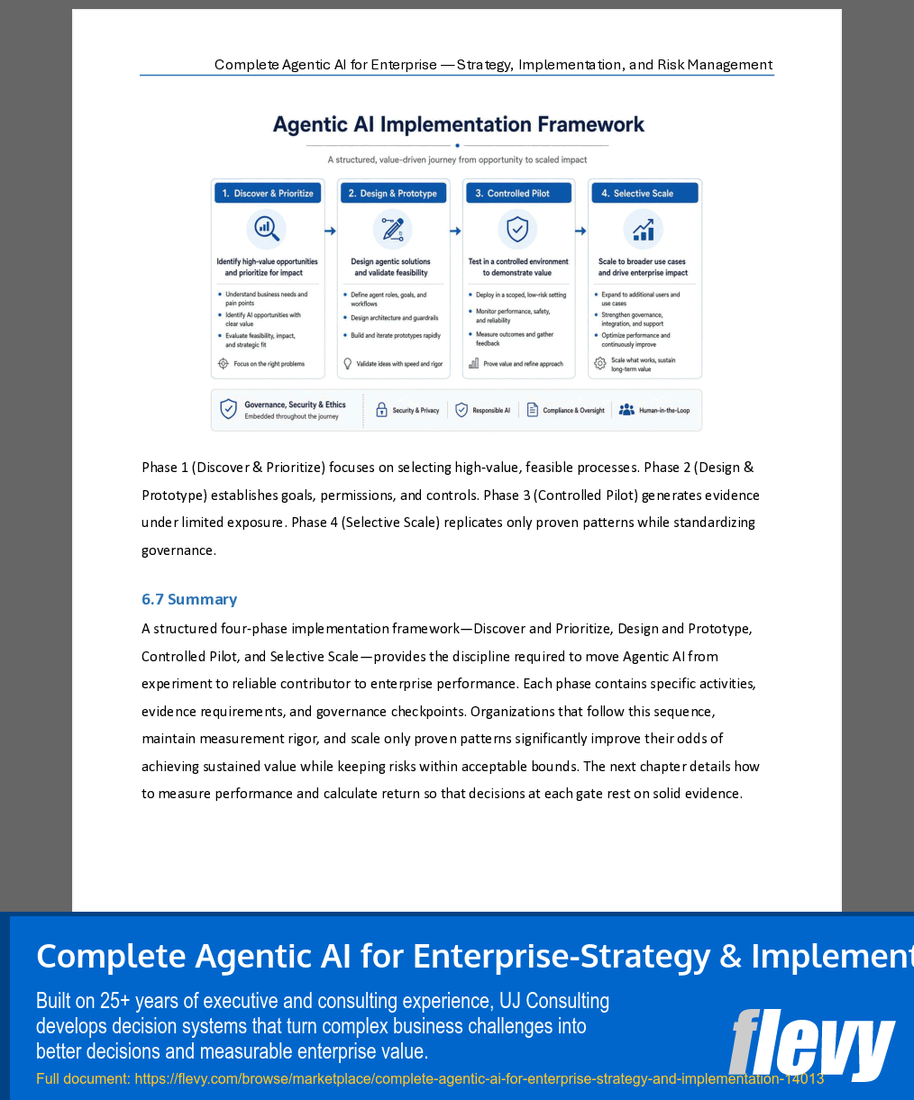 Complete Agentic AI for Enterprise-Strategy & Implementation (120-page Word document) Preview Image