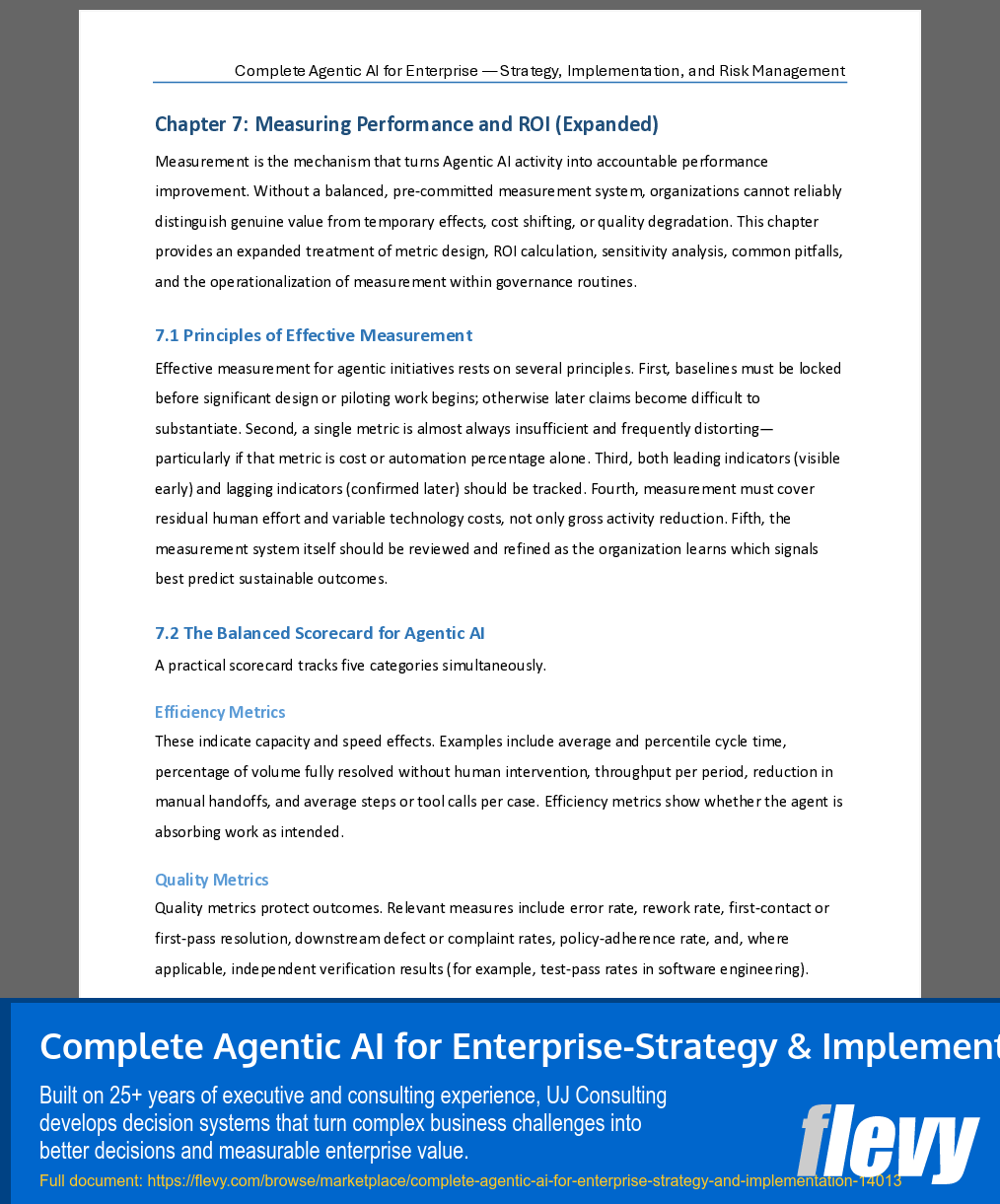 Complete Agentic AI for Enterprise-Strategy & Implementation (120-page Word document) Preview Image