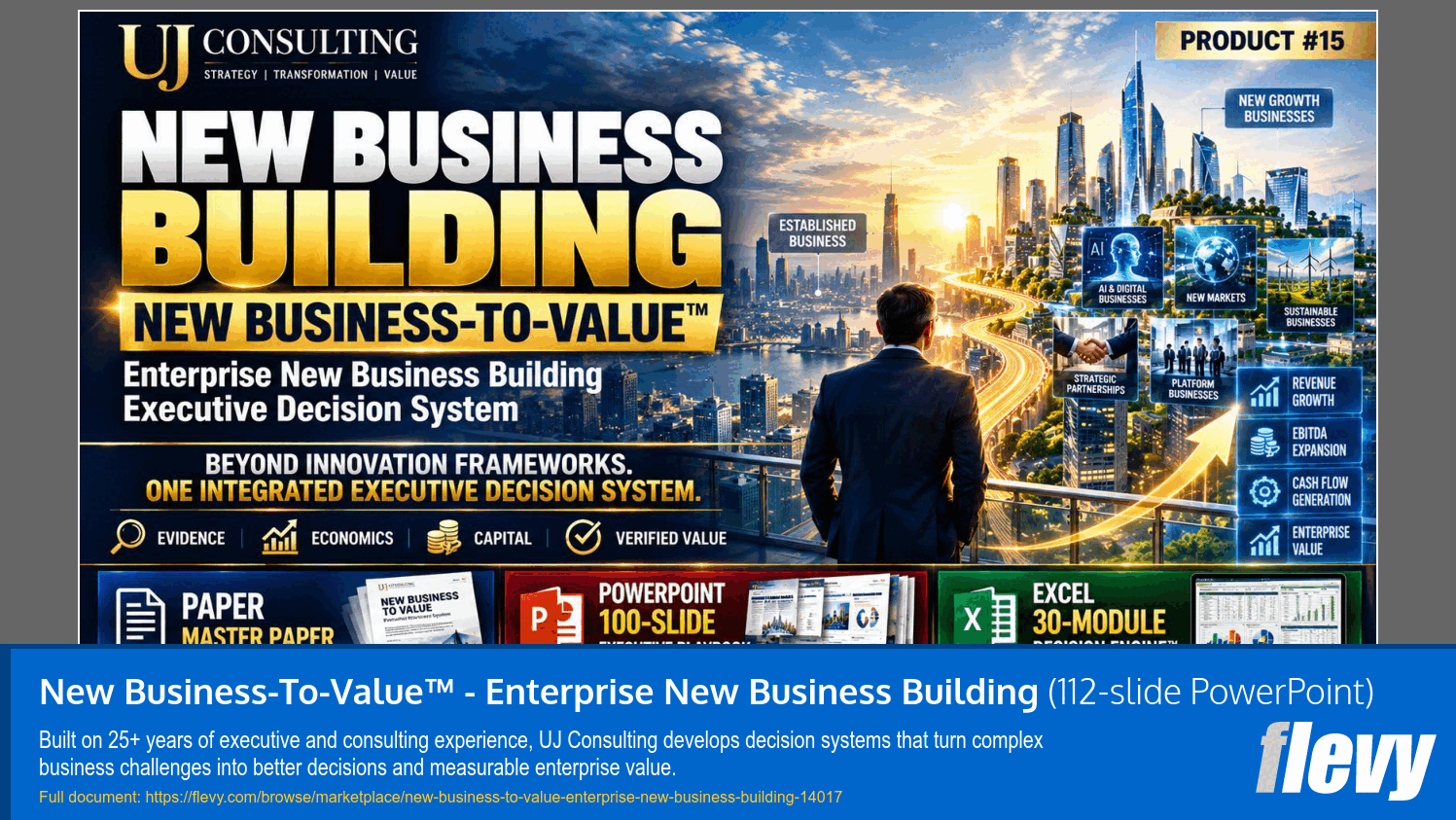 New Business-To-Value™ - Enterprise New Business Building (112-slide PPT PowerPoint presentation template (PPTX)) Preview Image