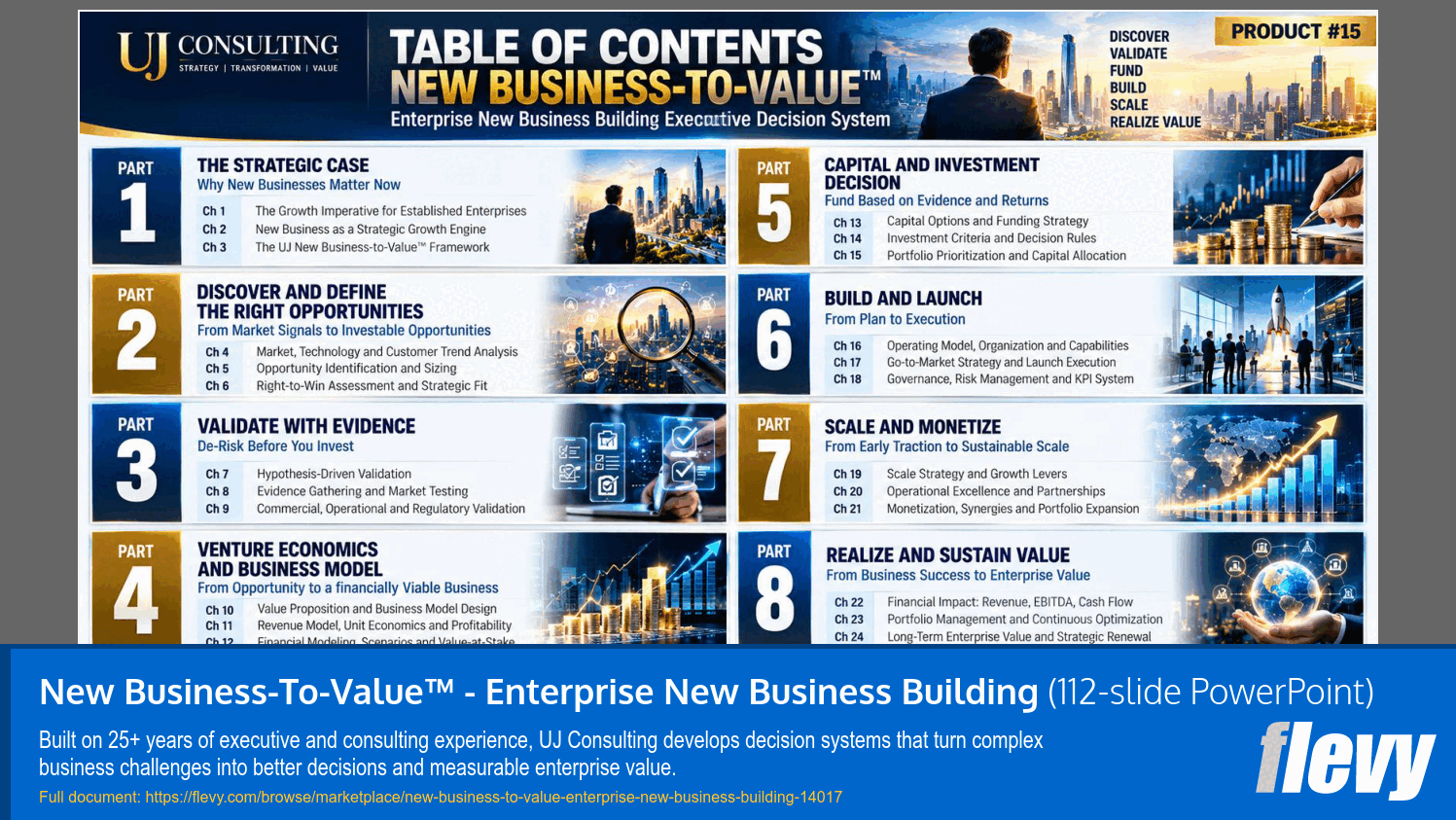 New Business-To-Value™ - Enterprise New Business Building (112-slide PPT PowerPoint presentation template (PPTX)) Preview Image