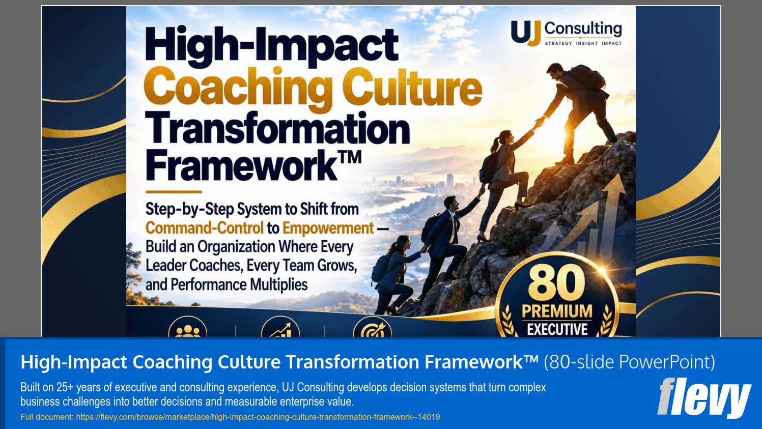 High-Impact Coaching Culture Transformation Framework™ (80-slide PPT PowerPoint presentation template (PPTX)) Preview Image