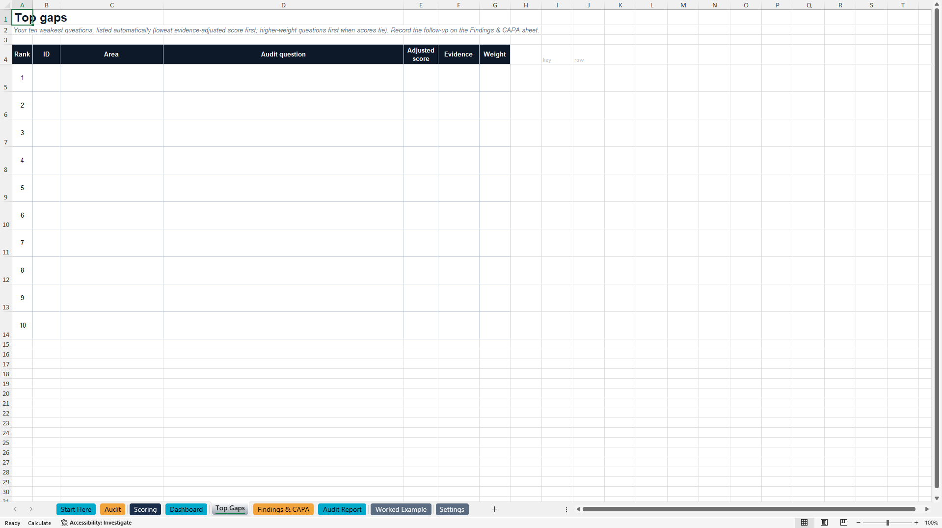 Supplier and Logistics Provider Audit: 3PL, 4PL, 5PL and AI (Excel template (XLSX)) Preview Image