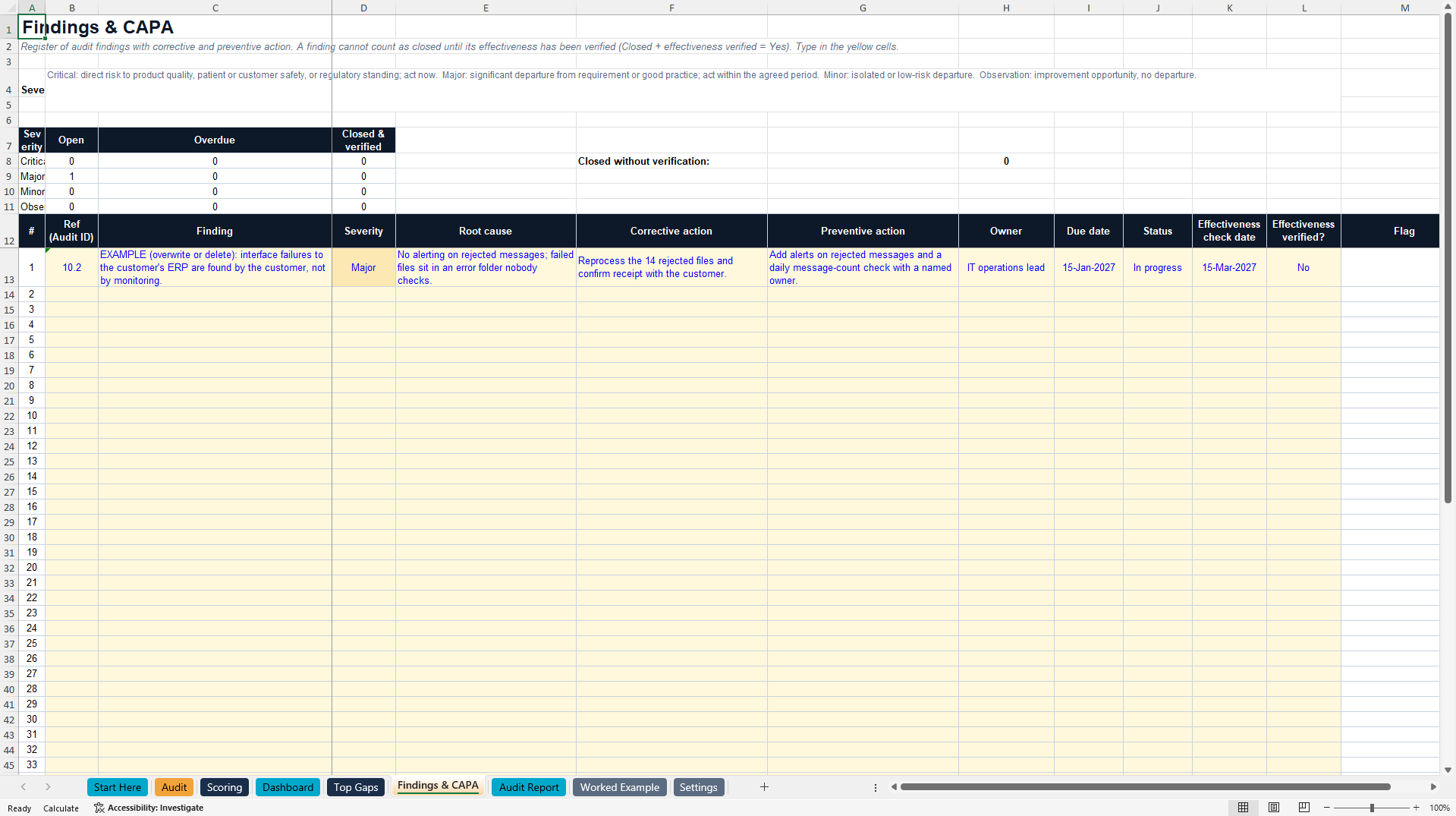 Supplier and Logistics Provider Audit: 3PL, 4PL, 5PL and AI (Excel template (XLSX)) Preview Image