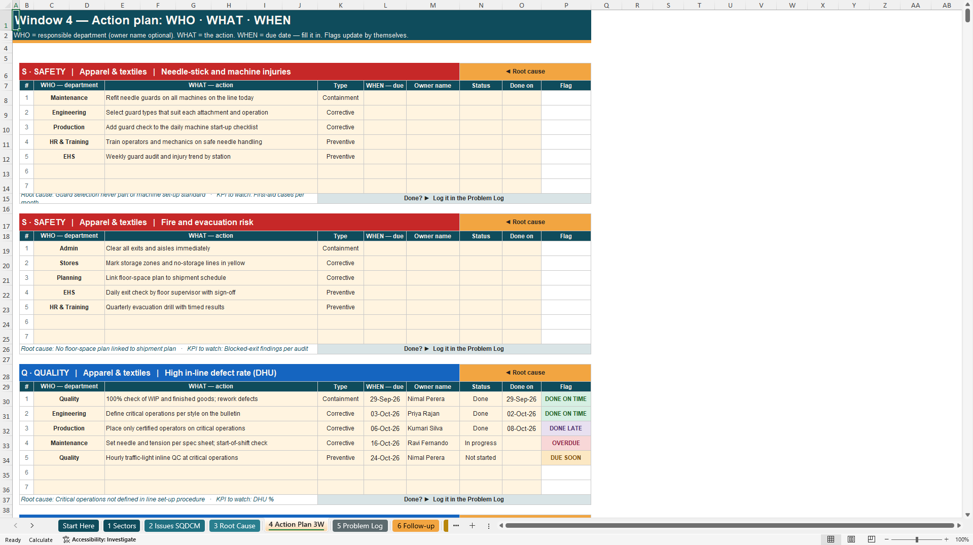 CAPA Toolkit: Corrective and Preventive Action System (Excel template (XLSX)) Preview Image
