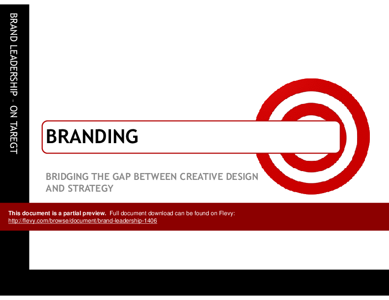 This is a partial preview of Brand Leadership (59-slide PowerPoint presentation (PPTX)). Full document is 59 slides. 