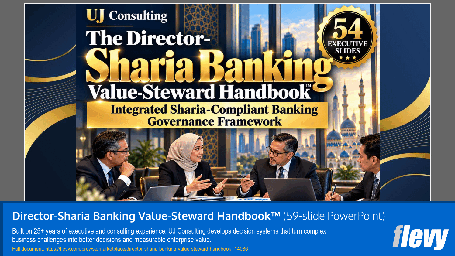 Director-Sharia Banking Value-Steward Handbook™ (59-slide PPT PowerPoint presentation template (PPTX)) Preview Image