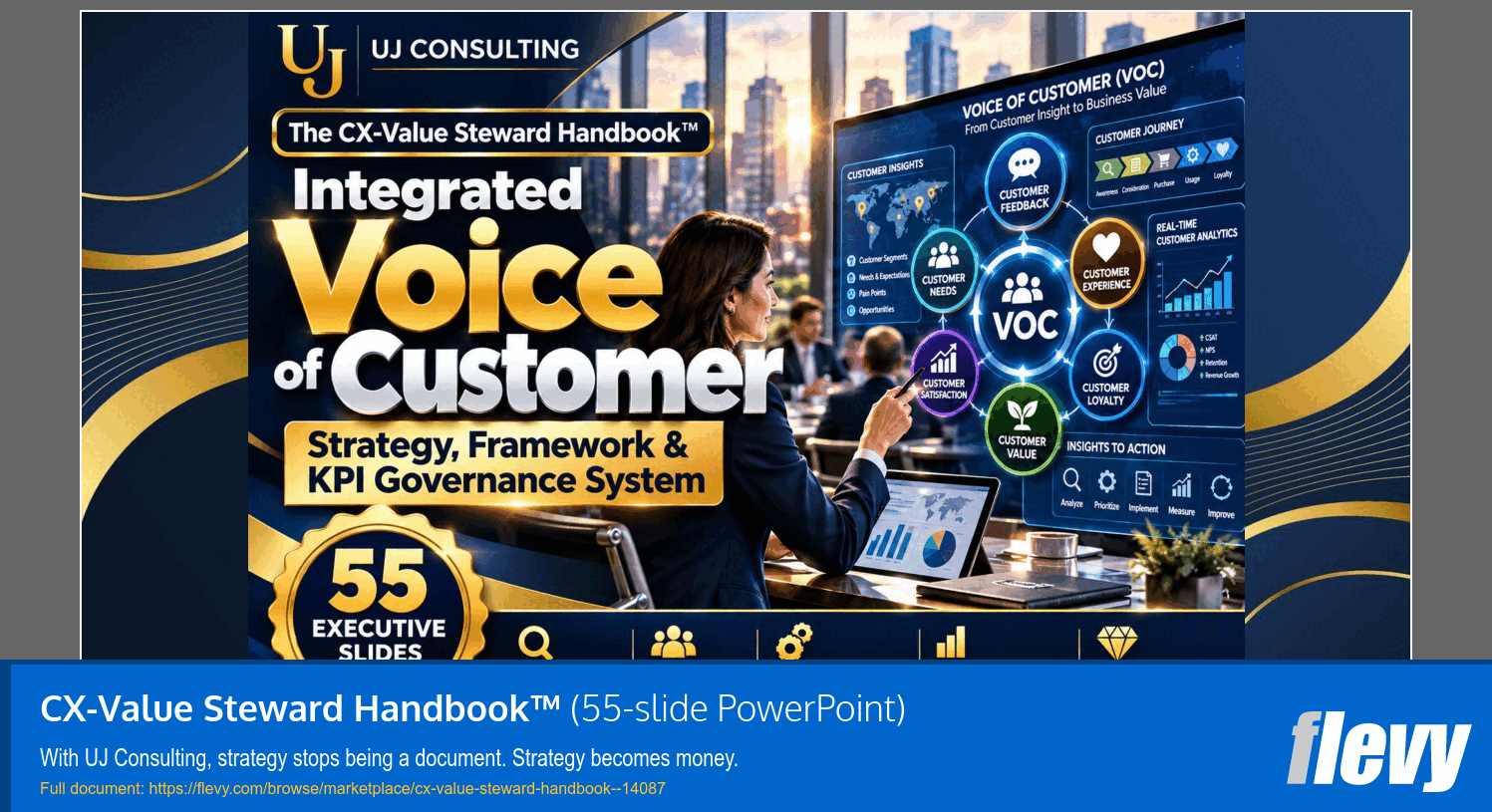 CX-Value Steward Handbook™ (55-slide PPT PowerPoint presentation template (PPTX)) Preview Image