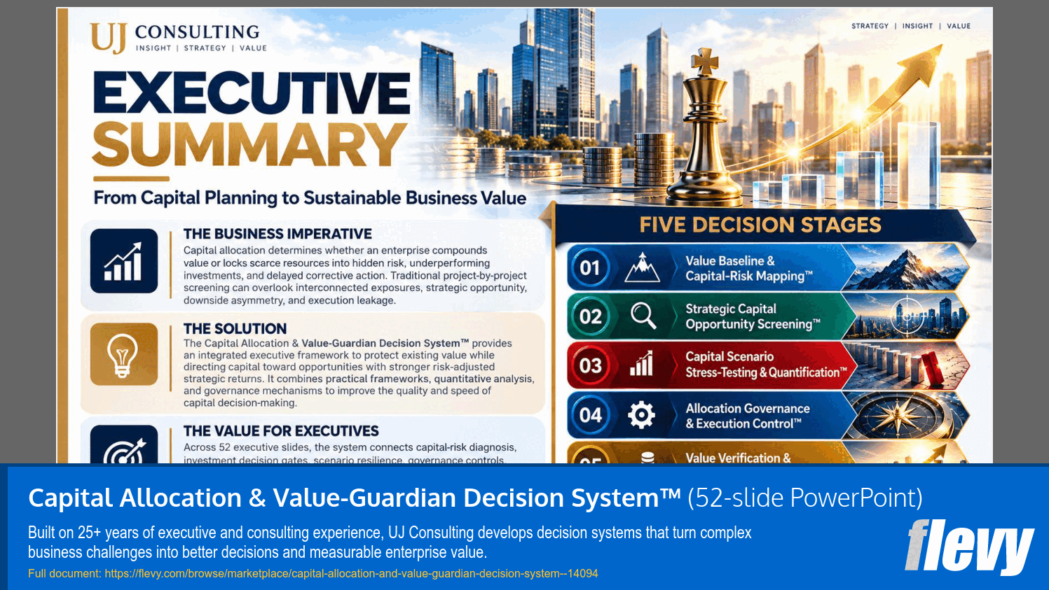 Capital Allocation & Value-Guardian Decision System™ (52-slide PPT PowerPoint presentation template (PPTX)) Preview Image