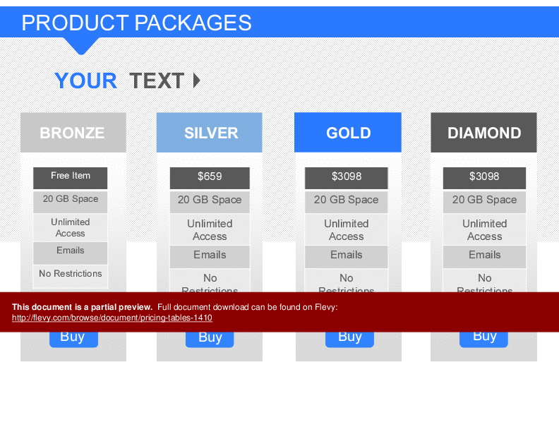 Pricing Tables, Diagrams, & Slides (41-slide PPT PowerPoint presentation (PPTX)) Preview Image