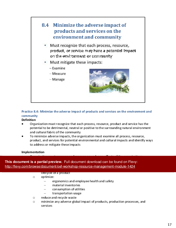 Organizational Excellence Framework - Resource Management (53-slide PPT PowerPoint presentation (PPTX)) Preview Image