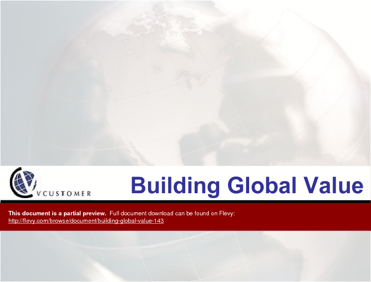 Building Global Value (48-slide PPT PowerPoint presentation (PPT)) Preview Image
