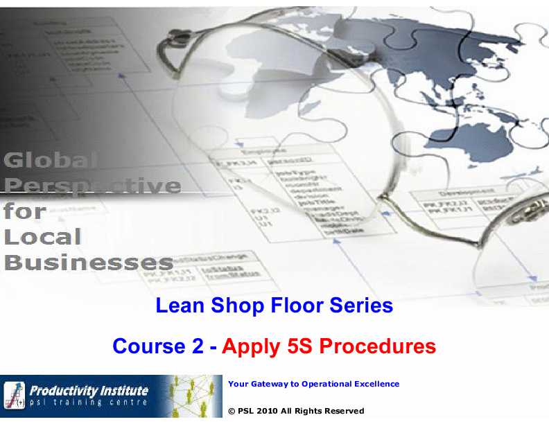 Lean Shop Floor YB Series - 2. Apply 5S Principles (80-slide PPT PowerPoint presentation (PPT)) Preview Image