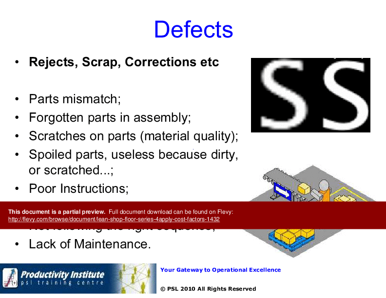 Lean Shop Floor YB Series - 4. Apply Cost Factors (30-slide PPT PowerPoint presentation (PPT)) Preview Image