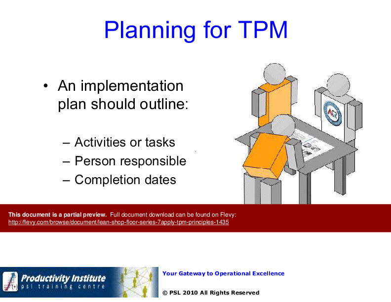 Lean Shop Floor YB Series - 7. Apply TPM Principles (46-slide PPT PowerPoint presentation (PPT)) Preview Image
