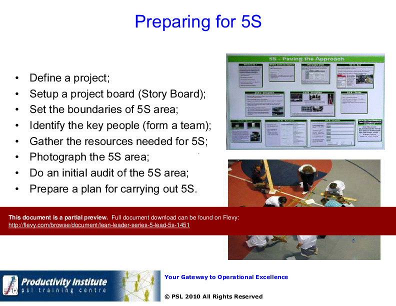 Lean Leader GB Series 5 - Lead 5S (71-slide PPT PowerPoint presentation (PPTX)) Preview Image