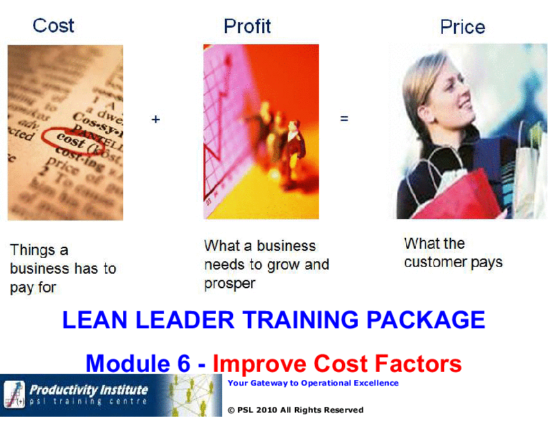This is a partial preview of Lean Leader GB Series 6 - Improve Cost Factors (50-slide PowerPoint presentation (PPTX)). Full document is 50 slides. 