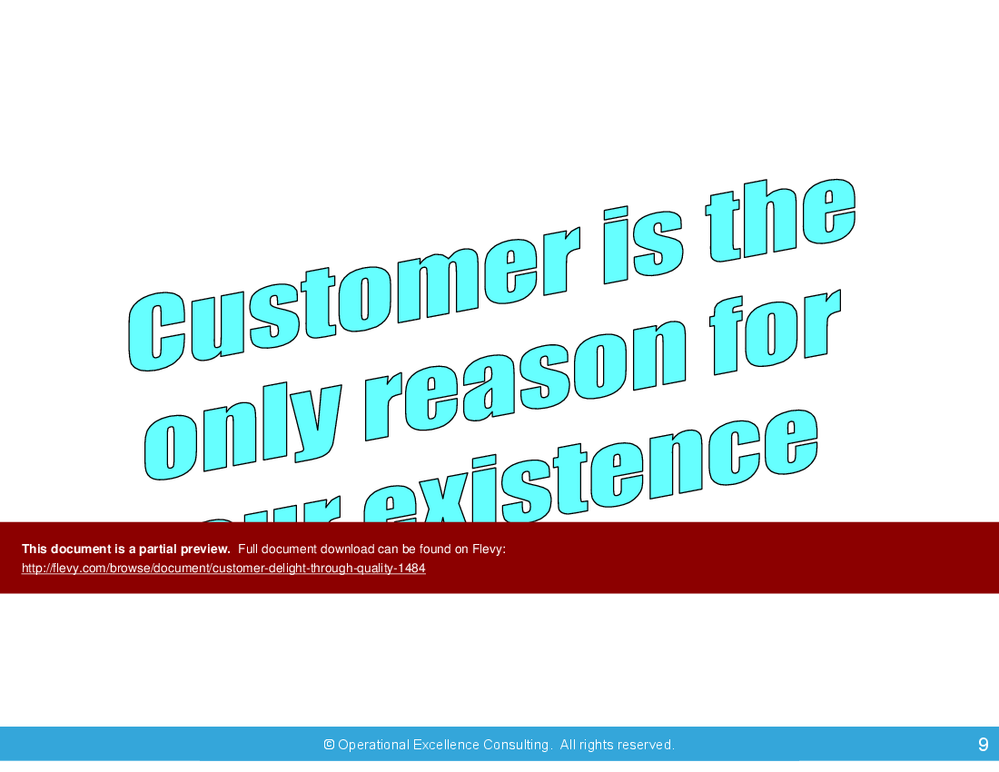 Customer Delight through Quality (44-slide PowerPoint presentation (PPTX)) Preview Image