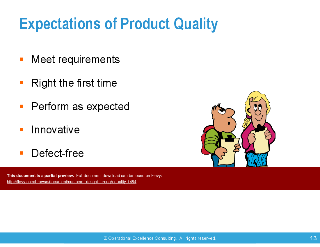 Customer Delight through Quality (44-slide PowerPoint presentation (PPTX)) Preview Image