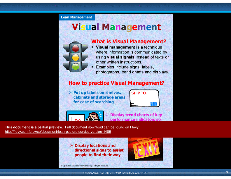 Lean Awareness Posters (Service Version) (20-slide PPT PowerPoint presentation (PPTX)) Preview Image