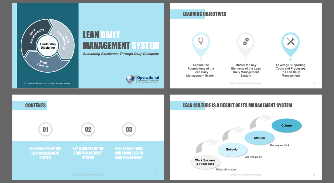 Lean Daily Management System (LDMS) (164-slide PPT PowerPoint presentation (PPTX)) Preview Image