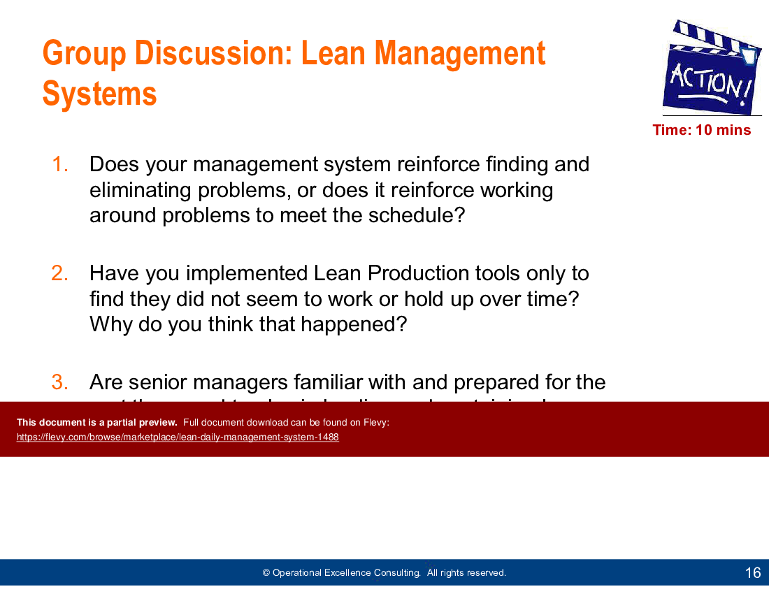 Lean Daily Management System (LDMS) (157-slide PPT PowerPoint presentation (PPTX)) Preview Image