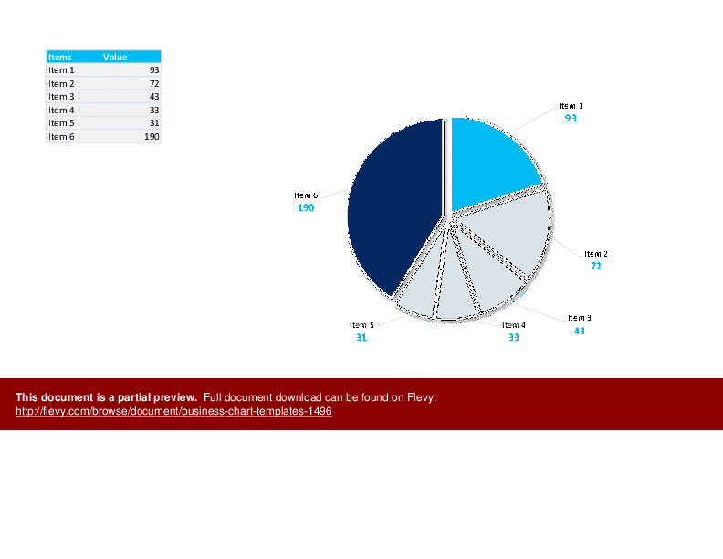 Business Chart Templates (Excel template (XLSX)) Preview Image