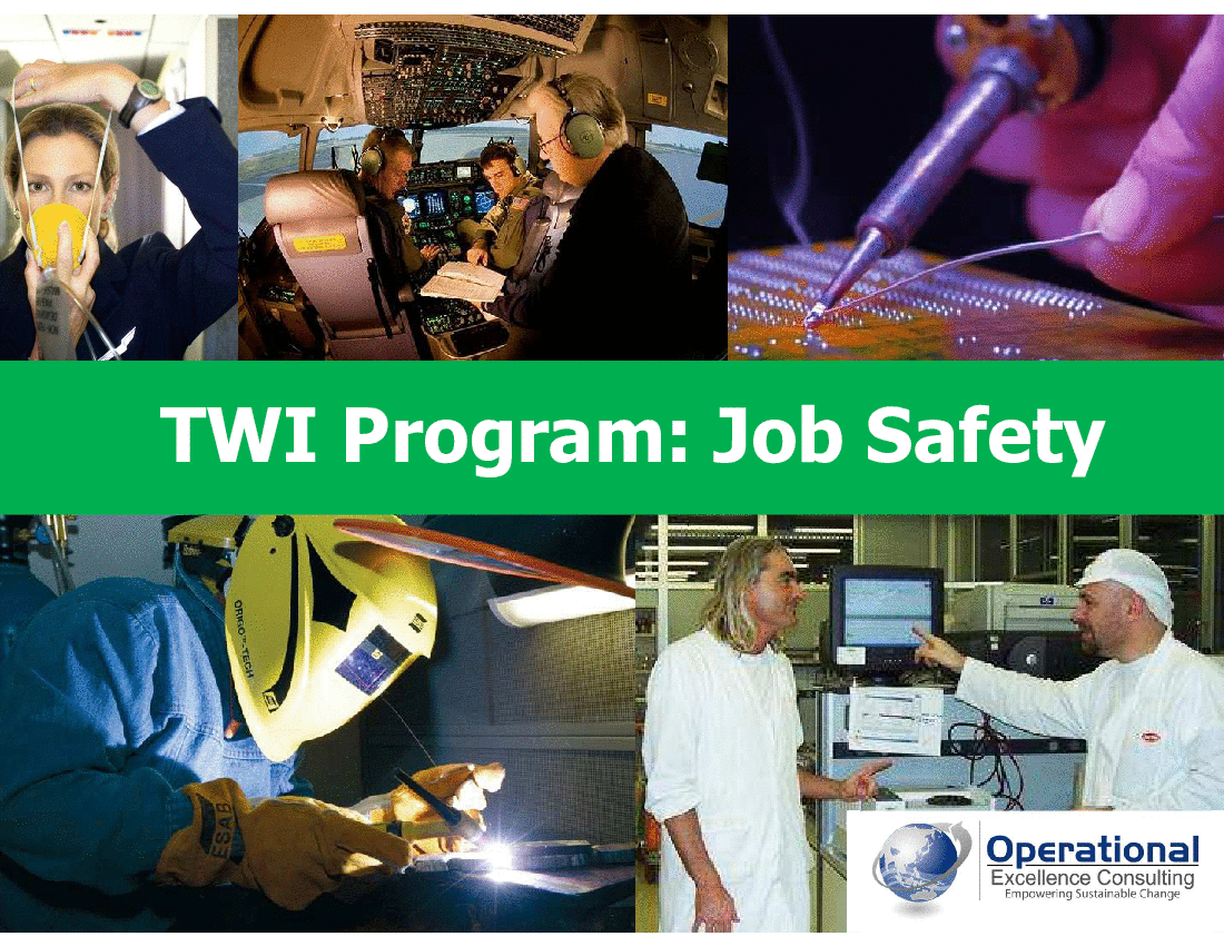 TWI Program: Job Safety (JS) Training