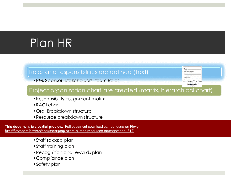 PMP Exam Human Resources Management (88-slide PPT PowerPoint presentation (PPTX)) Preview Image