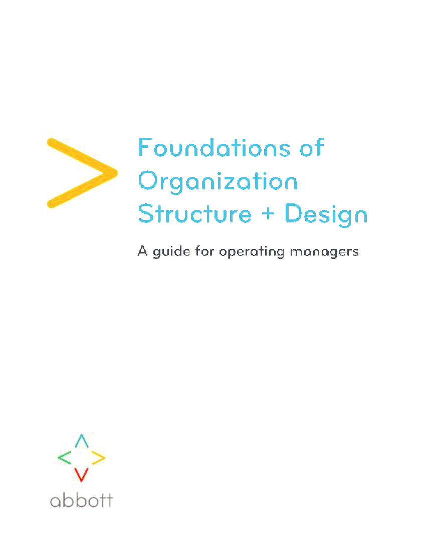 This is a partial preview of Foundation of Organization Design and Structure (18-page PDF document). Full document is 18 pages. 