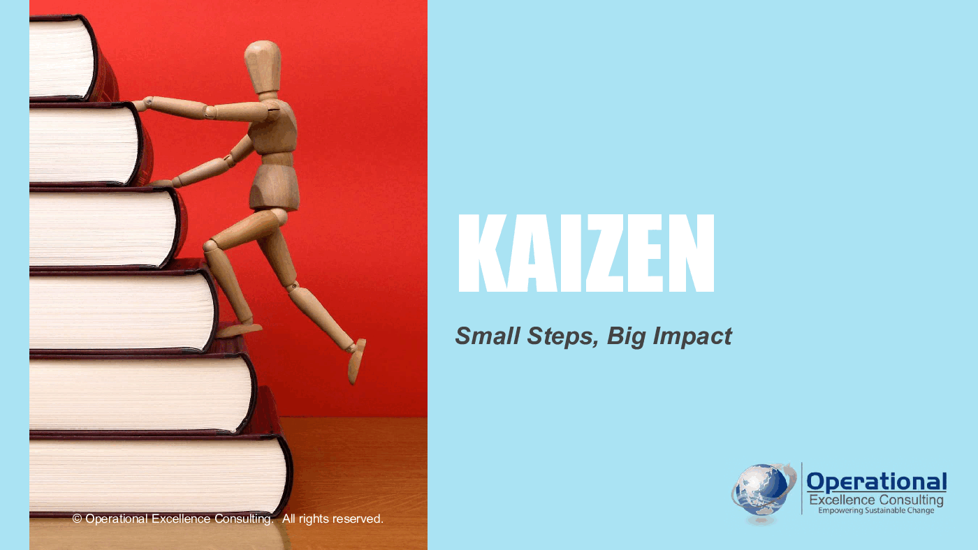 This is a partial preview of Kaizen (187-slide PowerPoint presentation (PPTX)). Full document is 187 slides. 