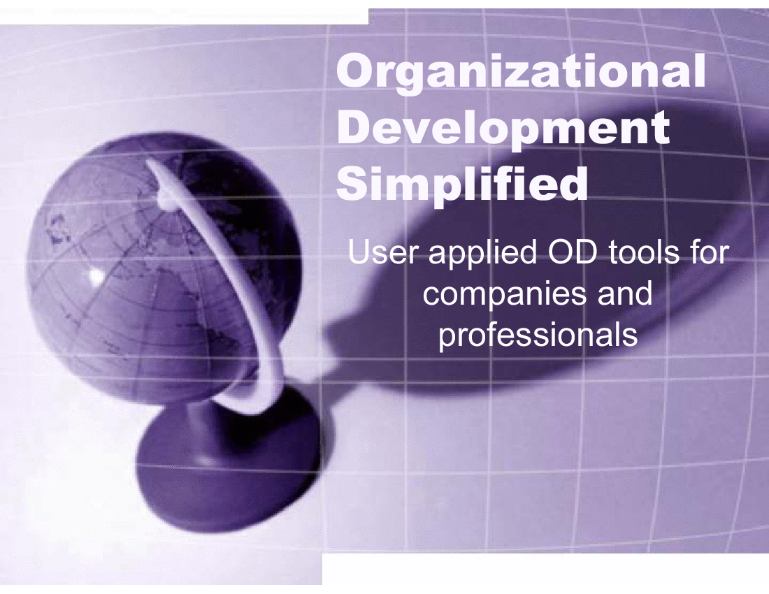 Organizational Development Simplified